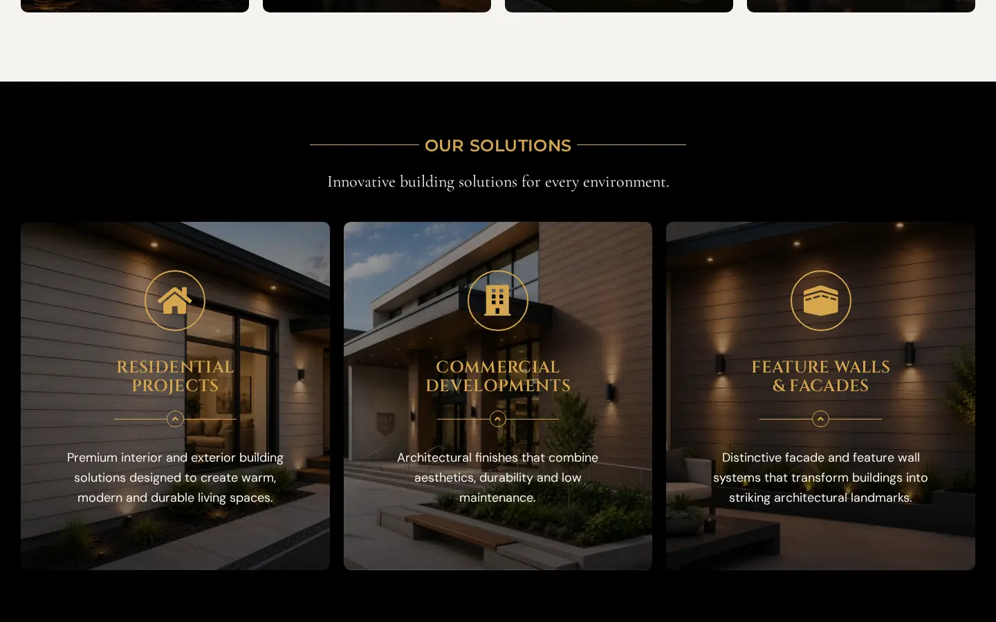 Roelbro Holdings website section 2, desktop